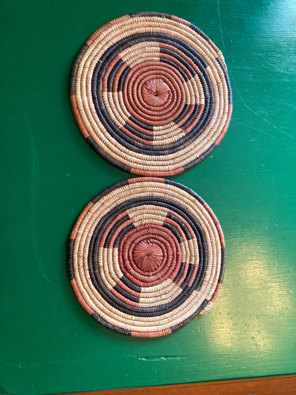 Woven mats hot plate trivet small